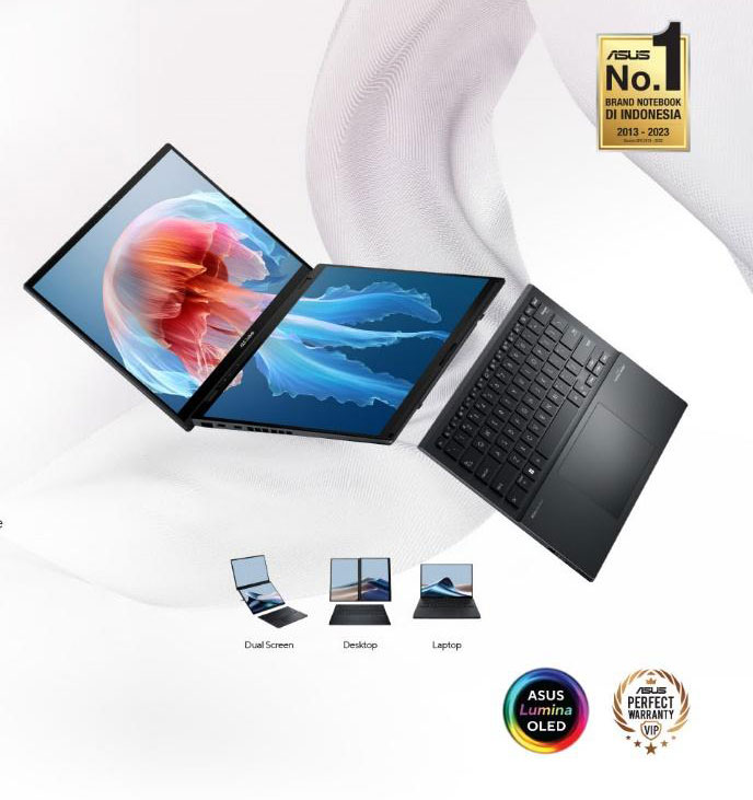 laptop dual-screen oled terbaik asus zenbook duo